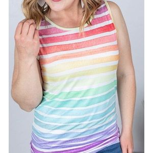 Michelle Mae Rainbow tank top- size 4x